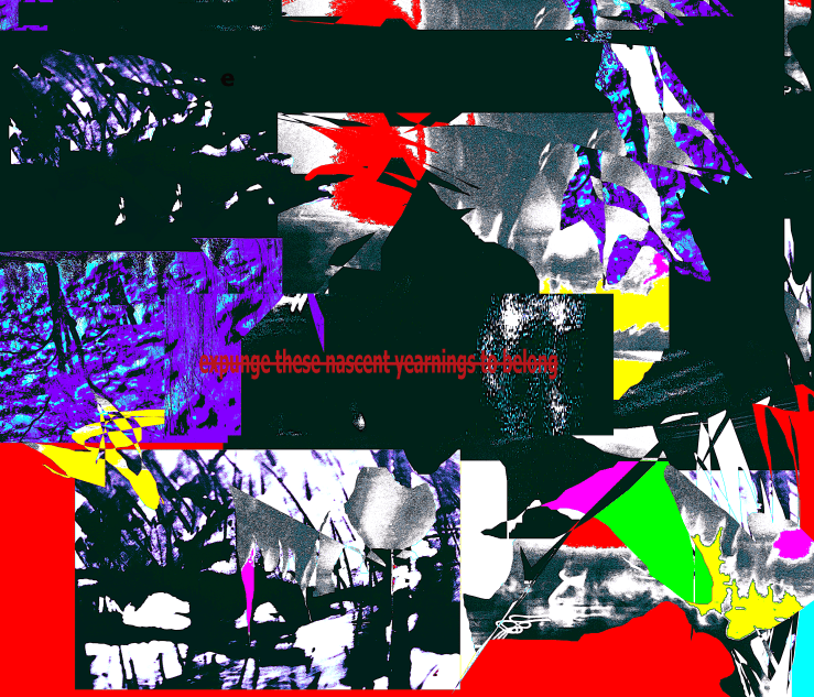 Frost (a collage by Robert Frede Kenter) "expunge these nascent yearnings to belong"